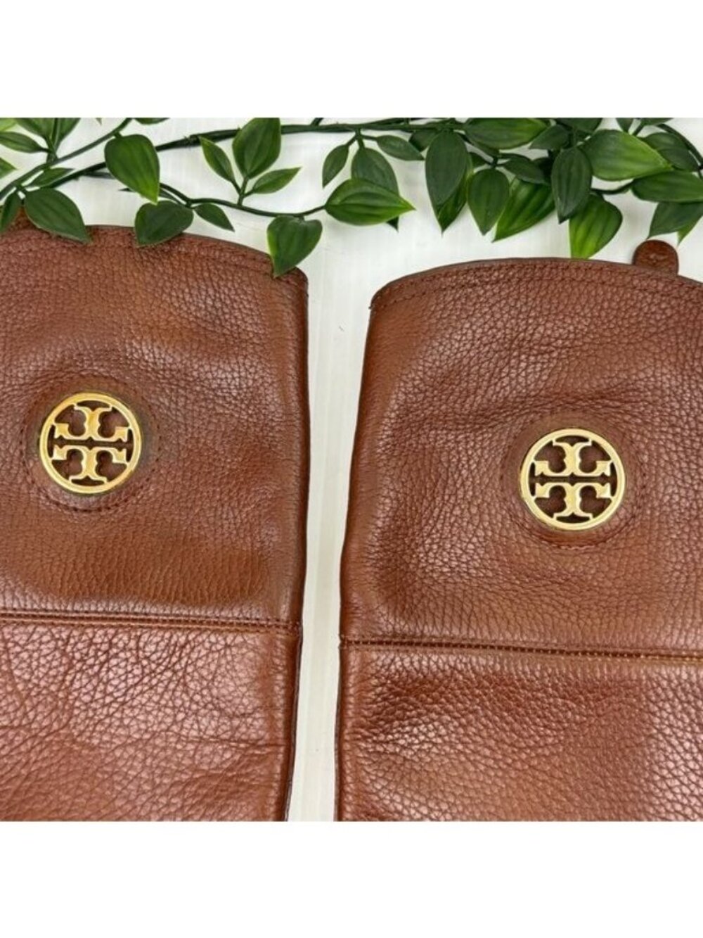 Tory Burch Knee High Junction Leather Riding Boots Brown 8.5 - Picture 9 of 15